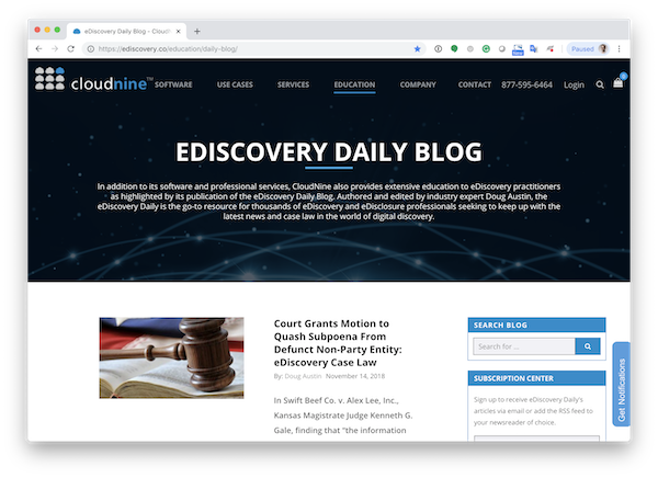 Ediscovery Daily Blog